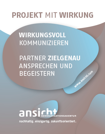 Projekt mit Wirkung – Webbanner ansicht Kommunikationsagentur